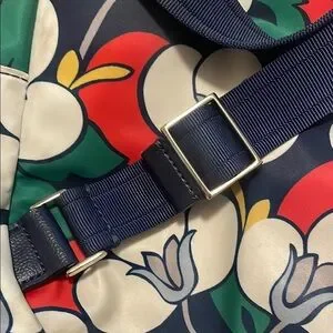 kate spade | Bags | Kate Spade Red And Blue Floral Backpack  display picture 2